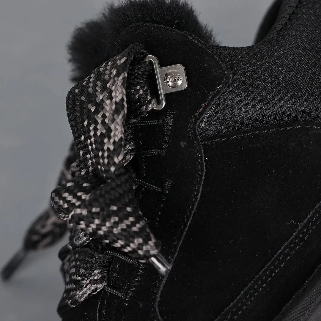 Pick up locally 💰680 Core recommended good price UGG versatile items 2023 new Highland series Polyester fiber mesh lining 10mm plush lining Insole Recycled ballistic canvas mesh Suede leather upper two-color flat shoelaces EVA outsole Lowmel Mel casual shoes Size: 35 36 37 38 39 40 41 42 43 44 45